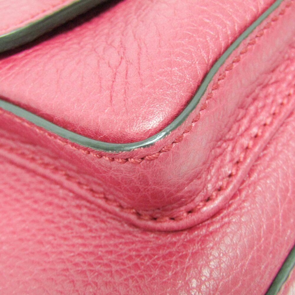 GUCCI Authentic Pink Leather Bamboo Backpack - Picture 7 of 16